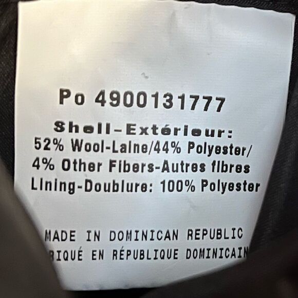 Men’s Calvin Klein Proper‎ Wool Blend 3 Botton Coat in Black, New with tags, 38R - Picture 10 of 10